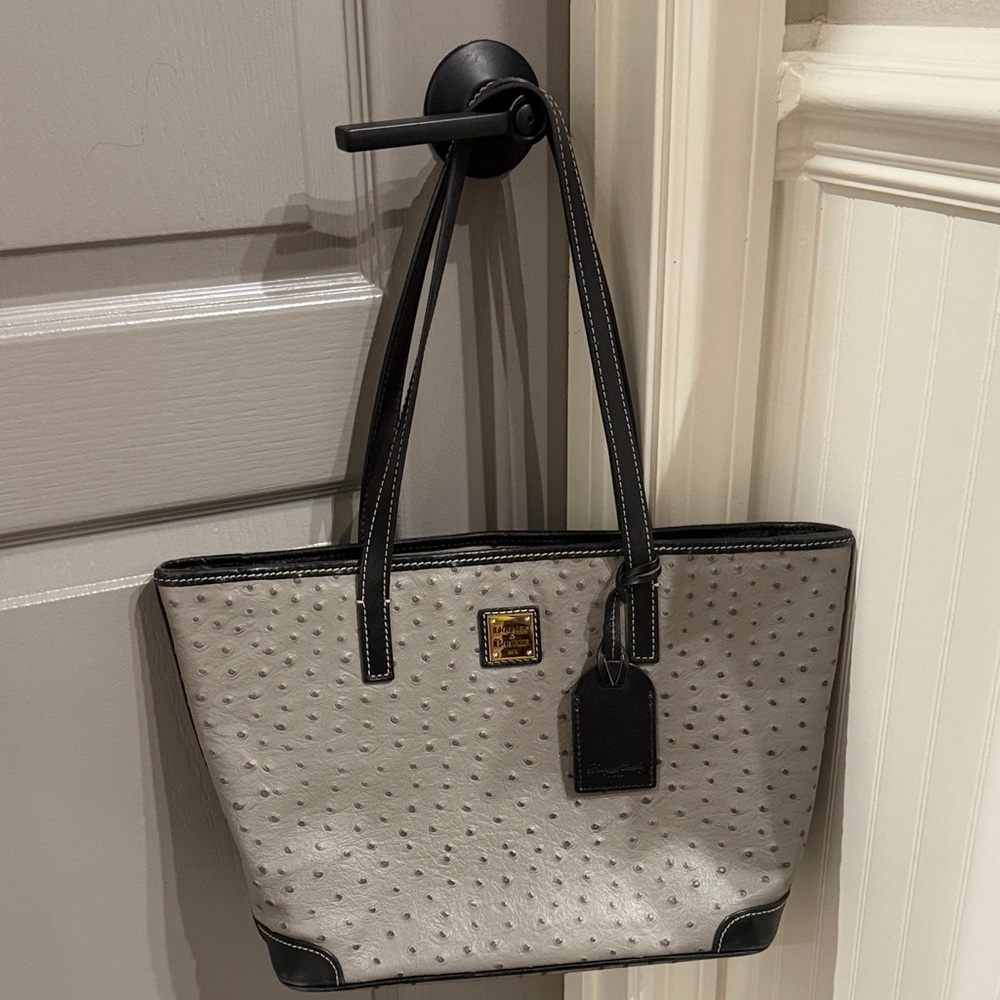 Dooney & Bourke Gray and Black Tote Bag